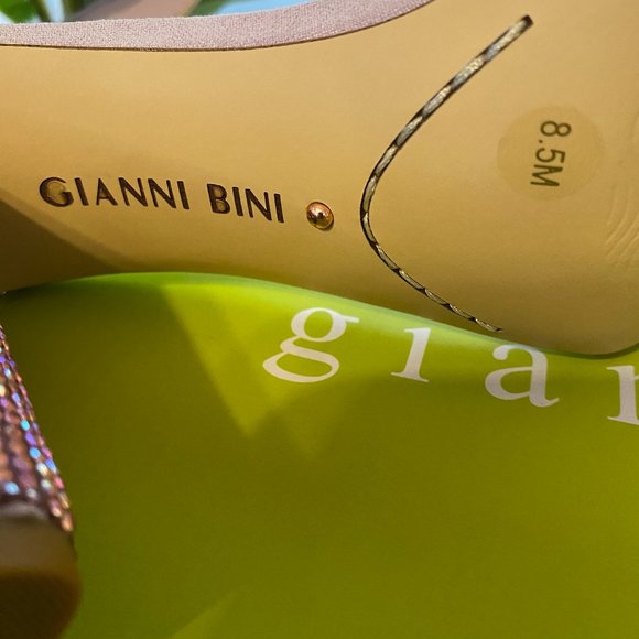 Gianni Bini Ronilynn Bling Jewel Embellished Dress Sandals-Lavender-SZ 8.5M - Picture 9 of 9